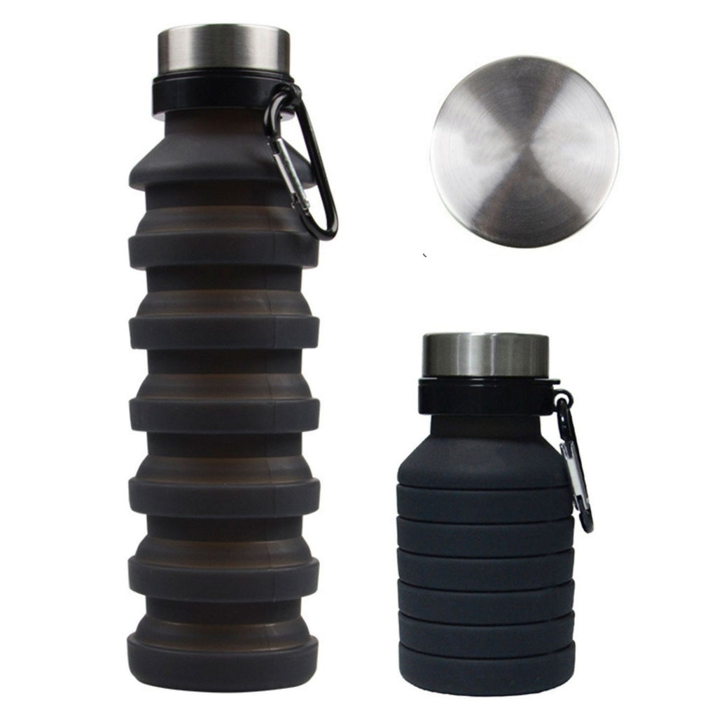 19 Oz. Outdoor Foldable Silicone Telescopic Water Bottle
