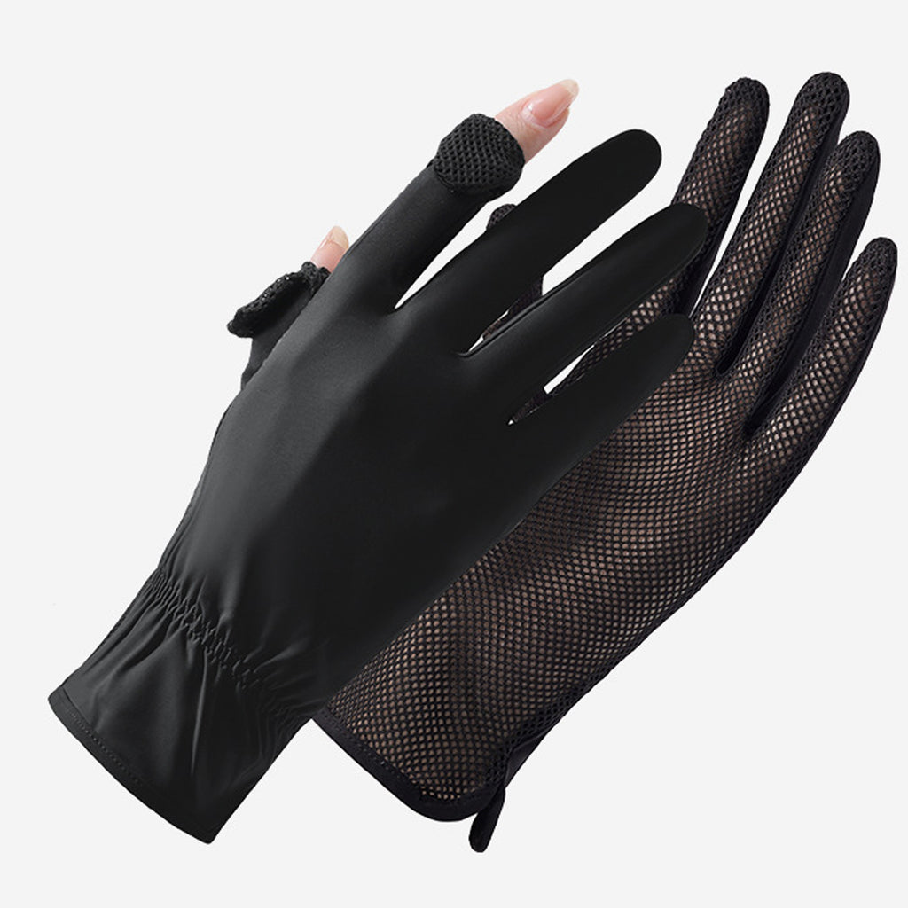 Summer Sun Protection Quick Drying Ice Silk Gloves