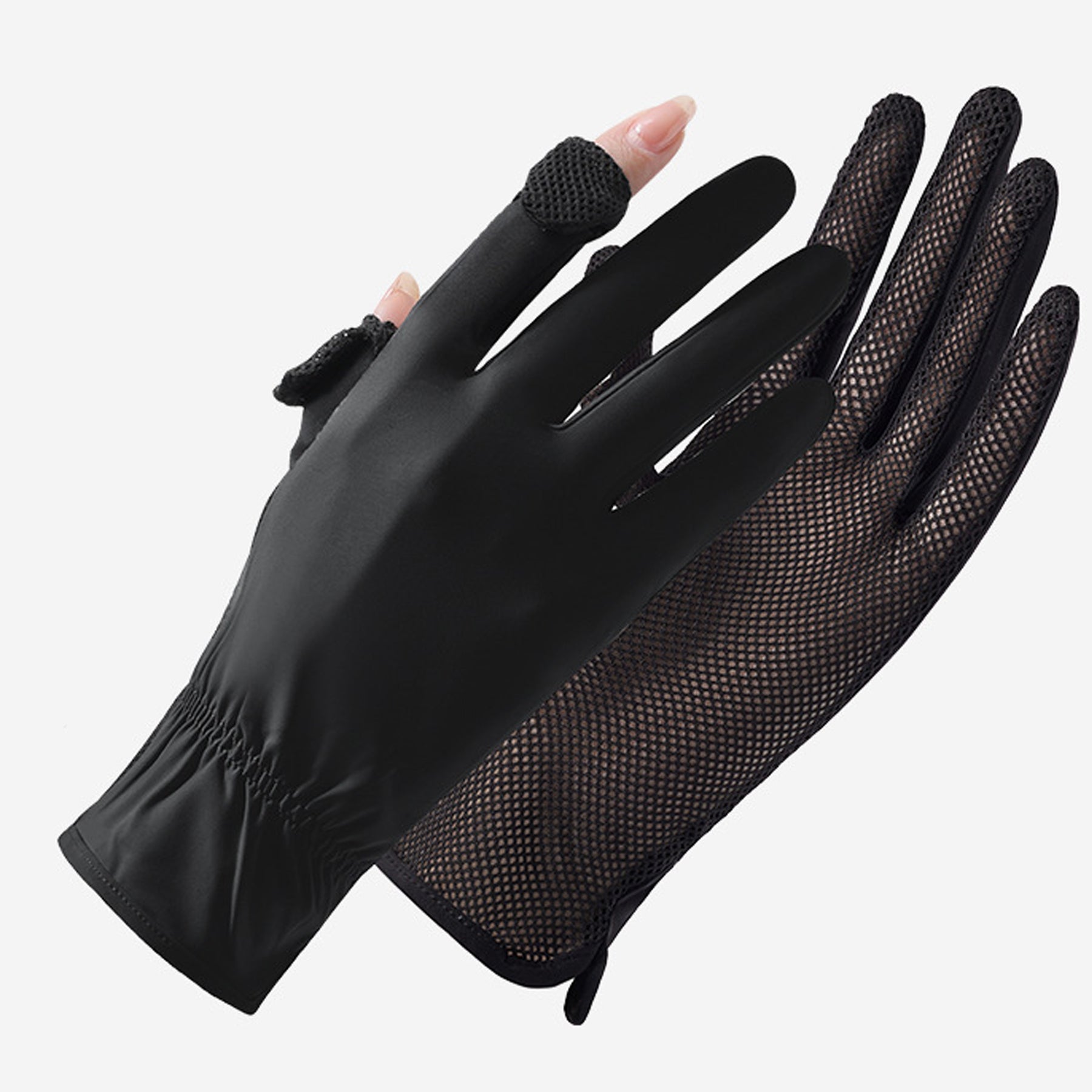 Summer Sun Protection Quick Drying Ice Silk Gloves