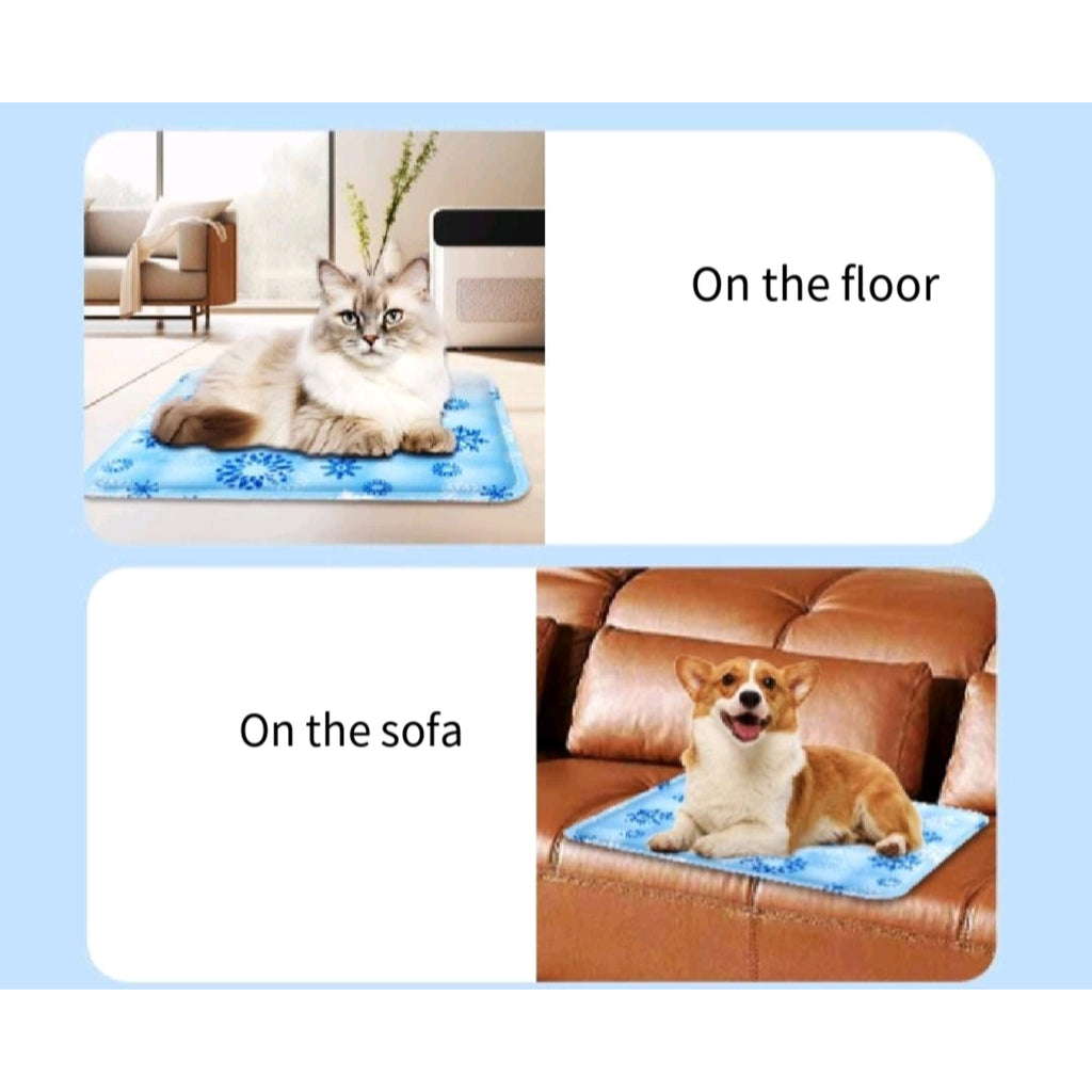 Self Cooling Dog Mat No Electric Gel Pad Kennel Car Relief