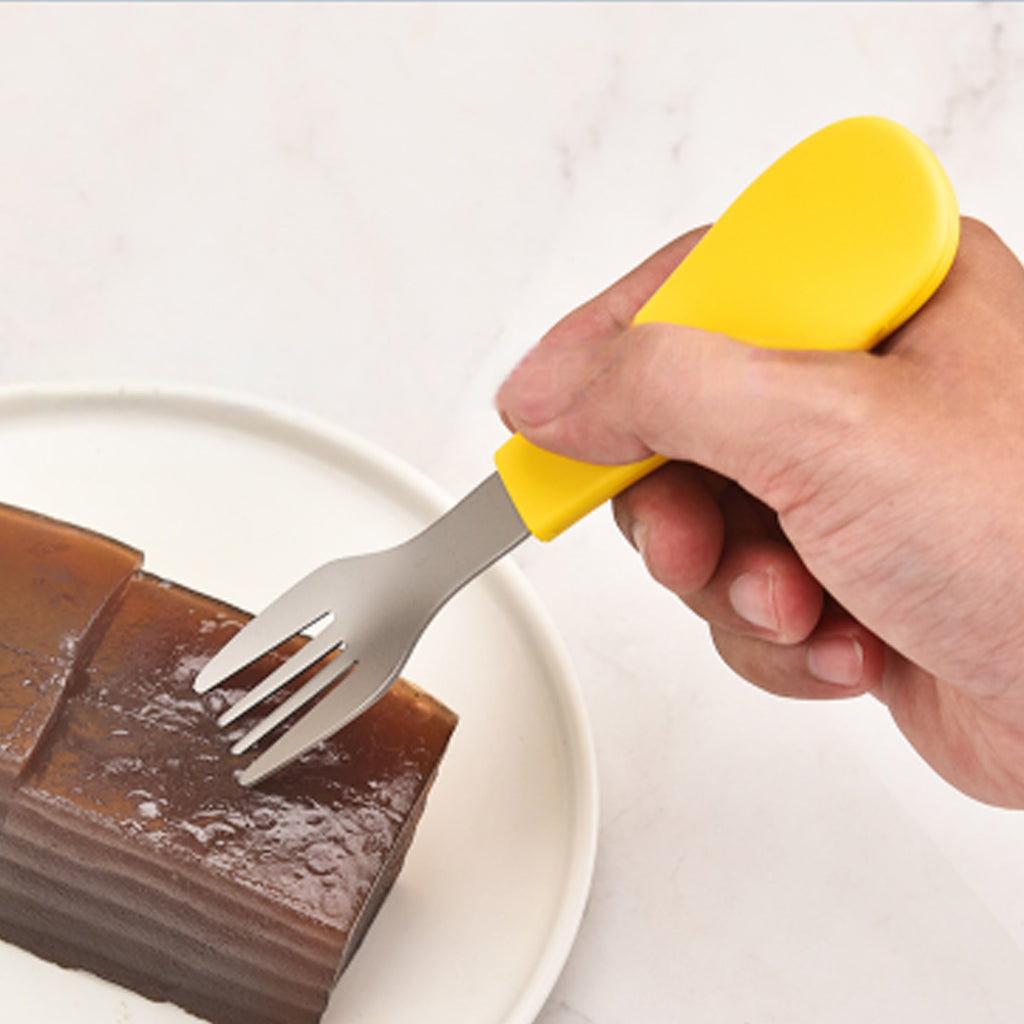 Folding Spoon And Fork Set With Keychain