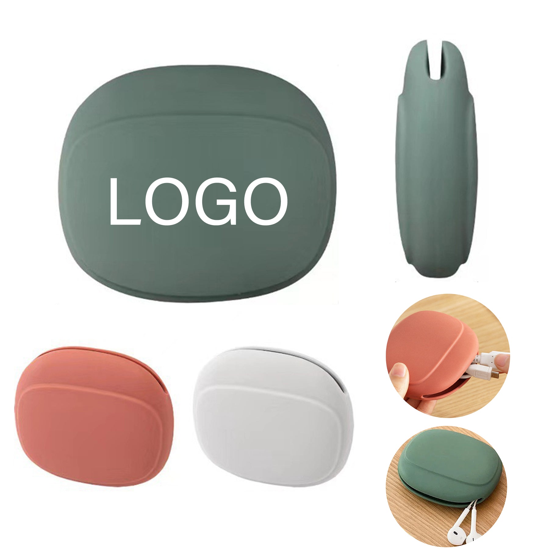 Silicone Earphone Storage Organizer Bag