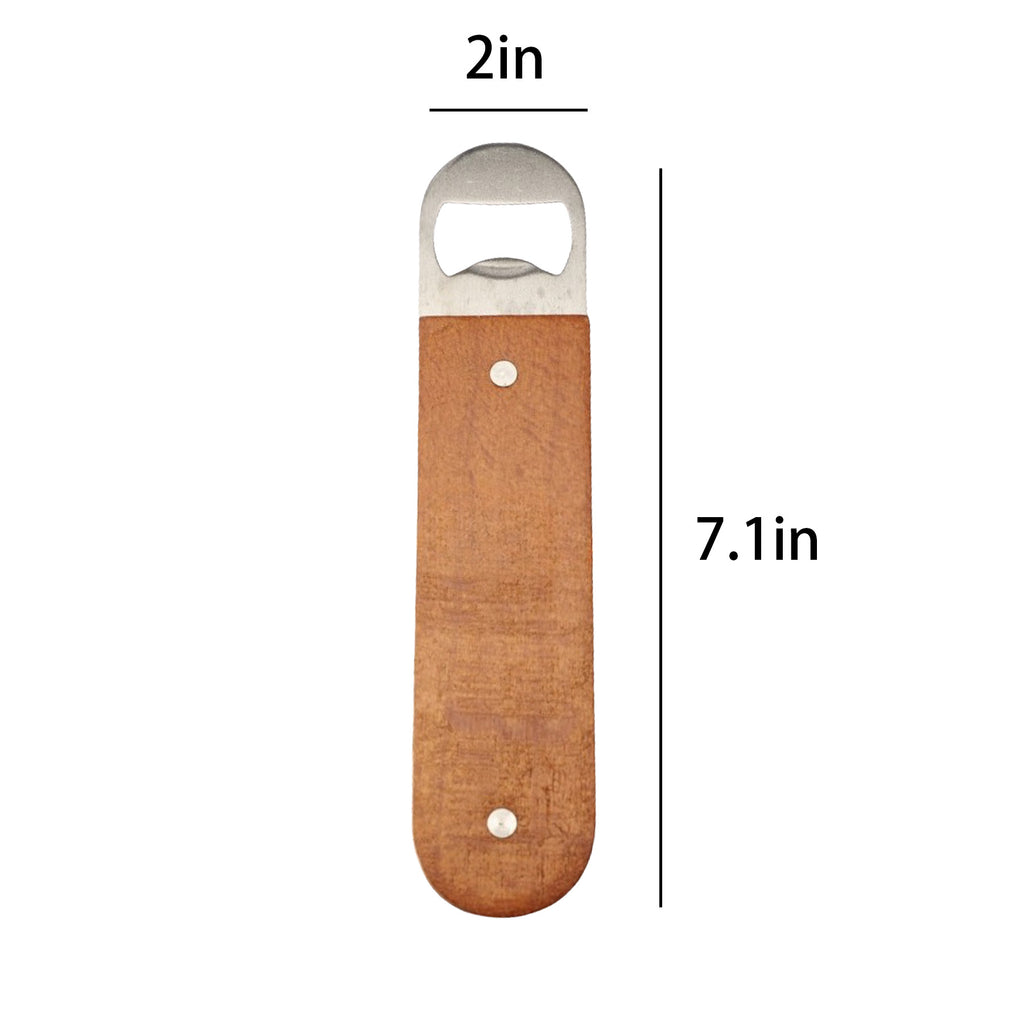 Classic Wooden Handle Bottle Opener