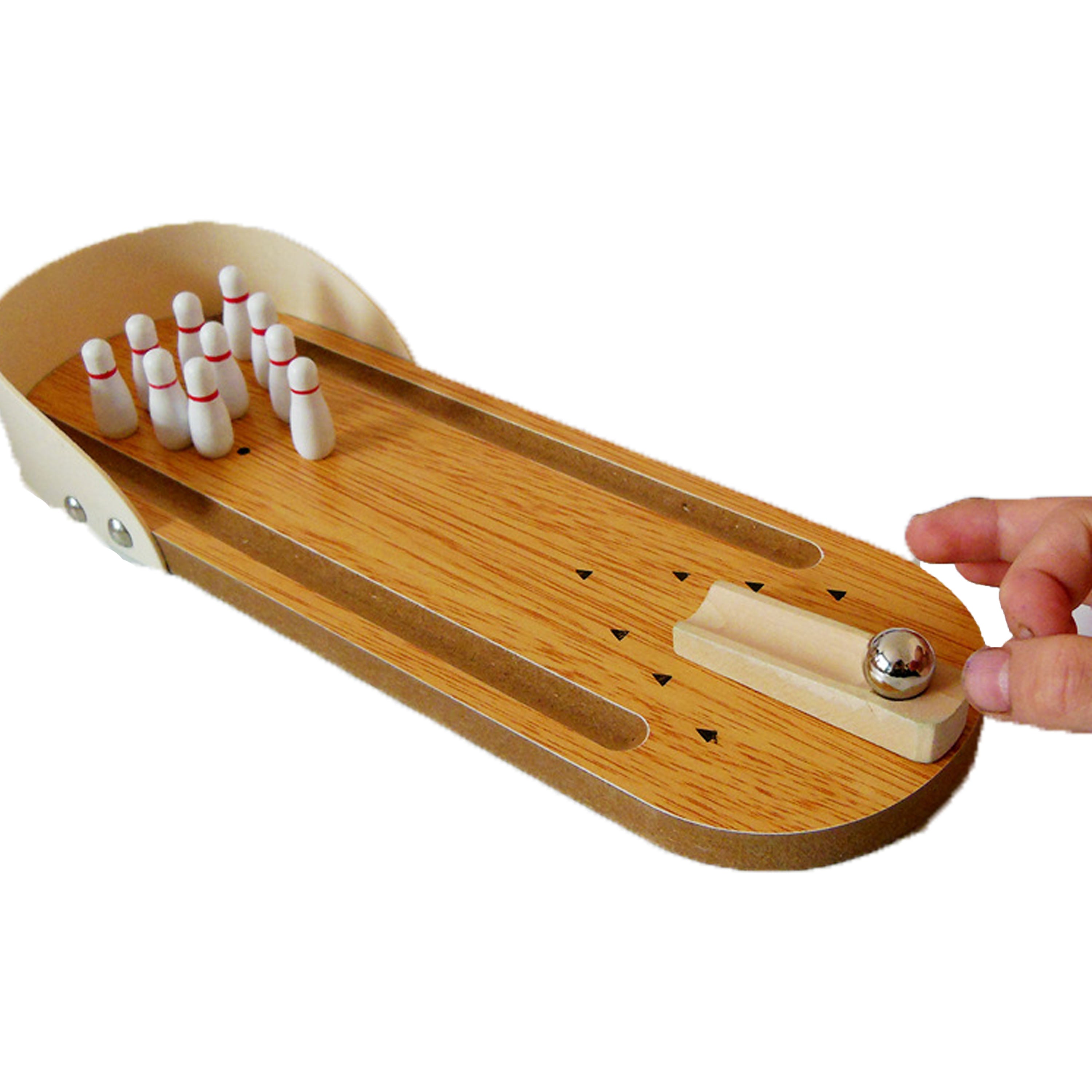 Mini Wooden Bowling Table Games