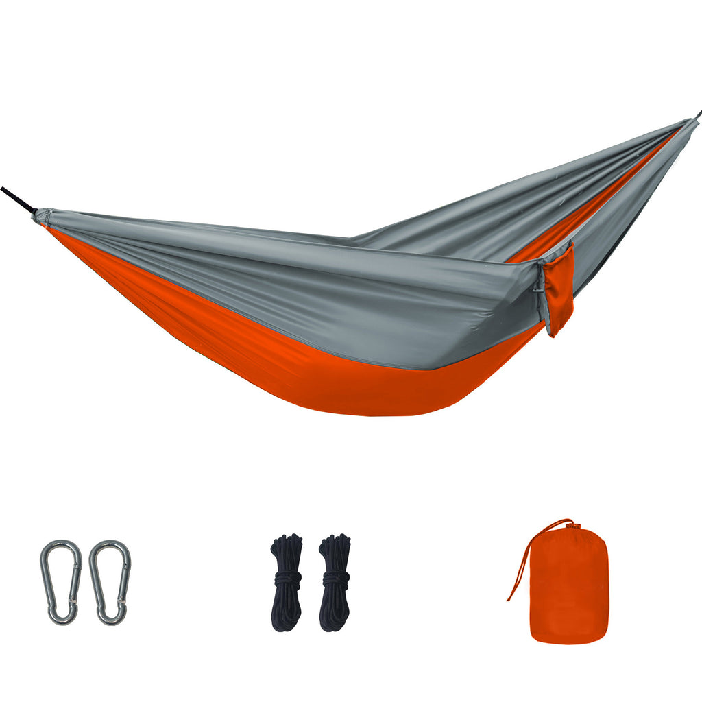 Outdoor Hammock Double Anti - Rollover Color Blocking