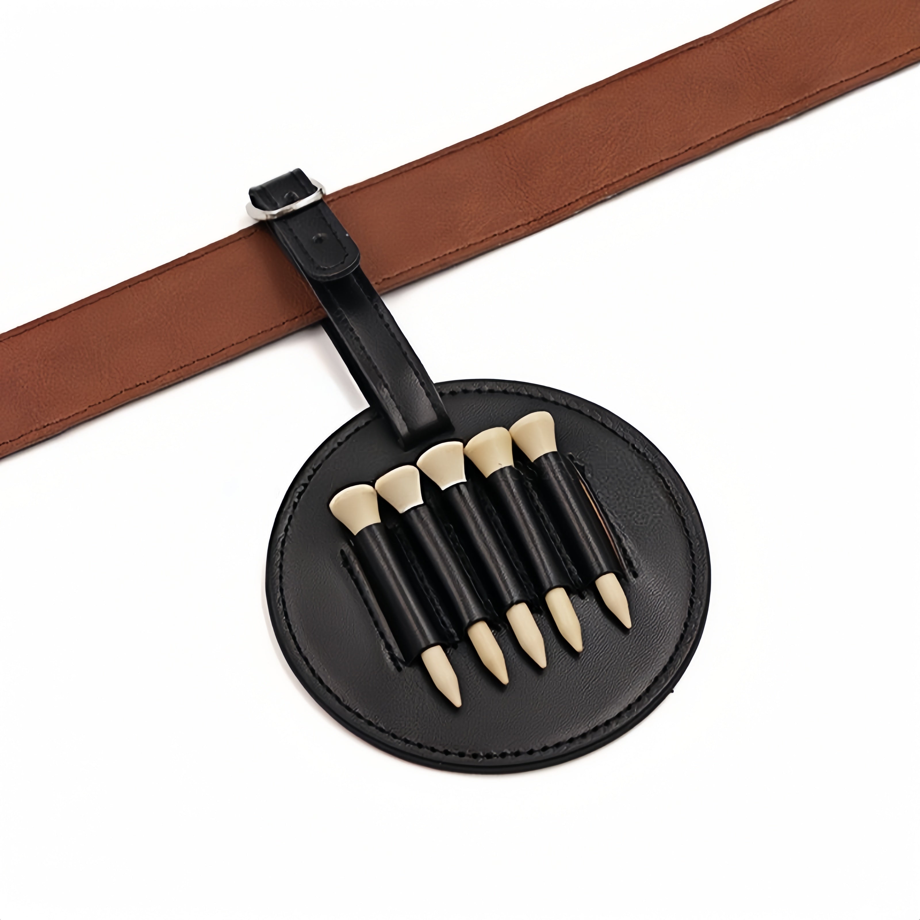 Golf Tee Leather Case