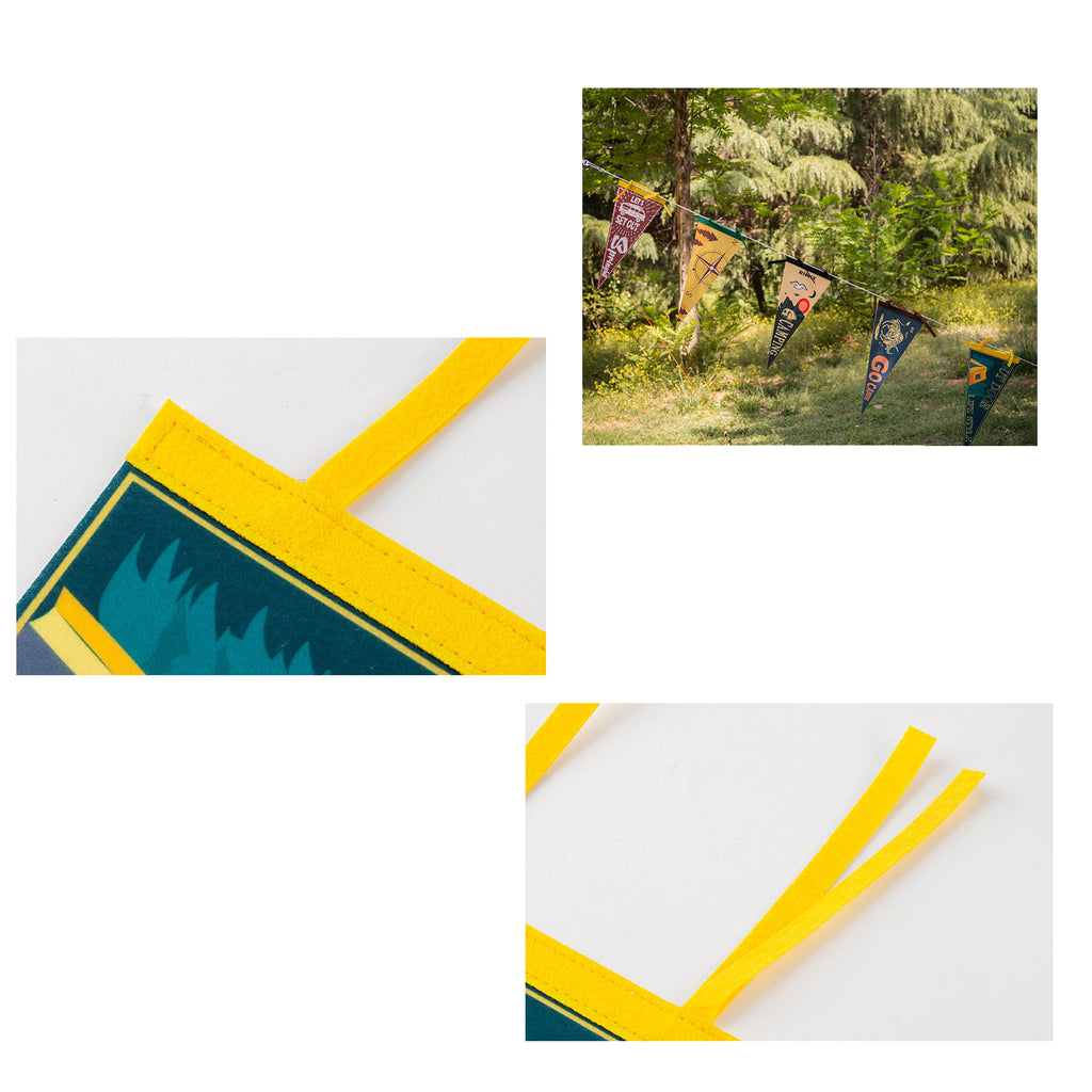 Camping Felt Triangle Flag