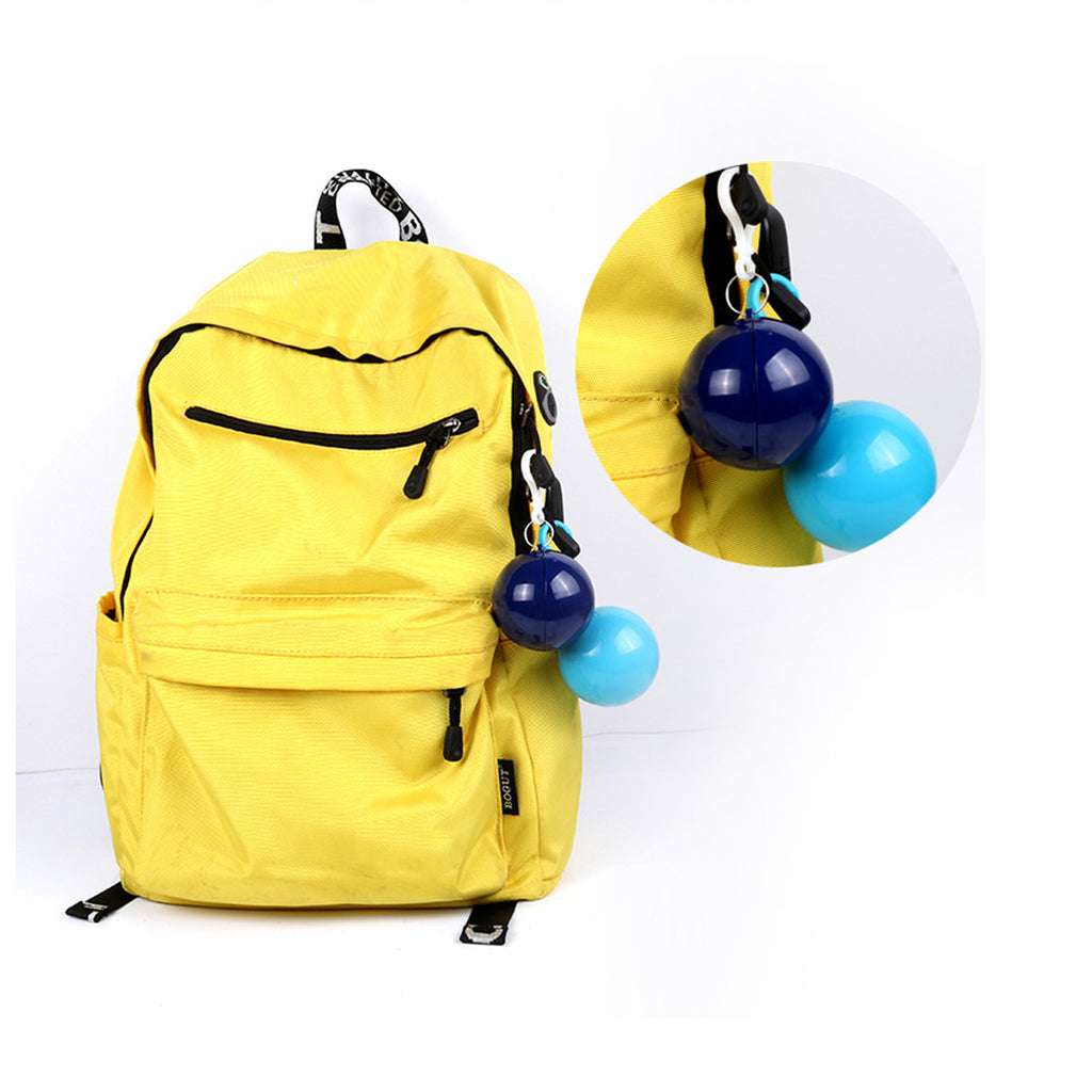 Portable Ball Packing Disposable Poncho Raincoat With Keychain
