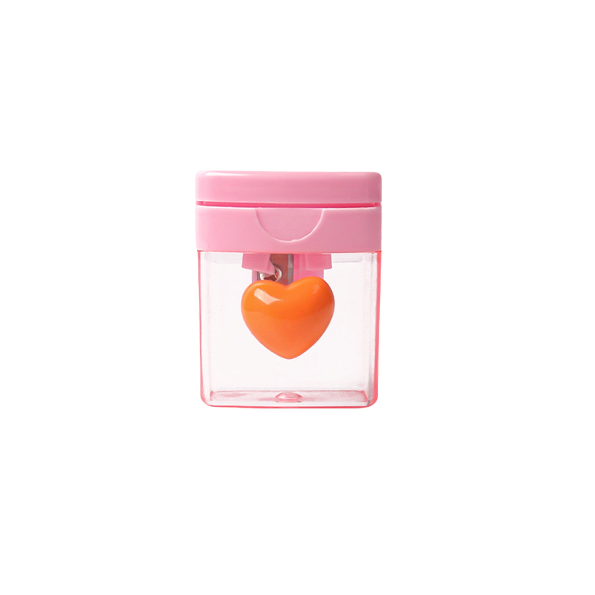 Macaron Cartoon Pencil Sharpener - 4-Color Heart-Shaped
