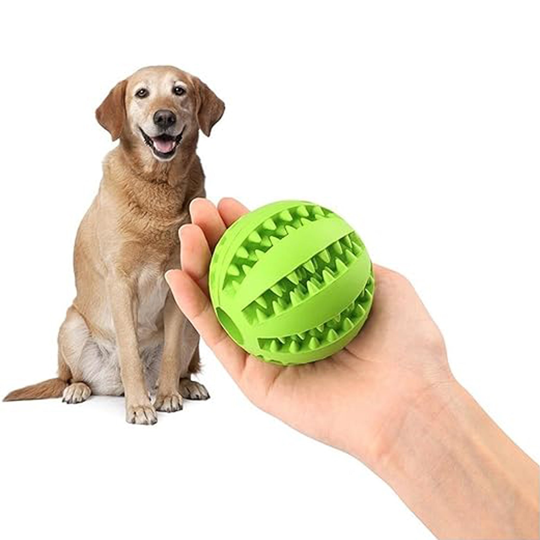 Milk Scented Rubber Dog Chew Pet Ball