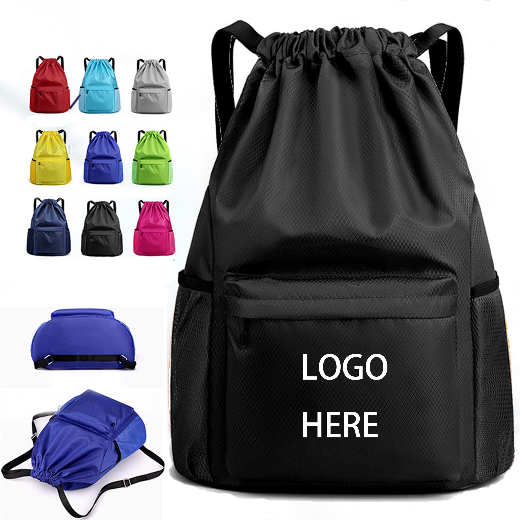 Waterproof Drawstring Backpack Fitness Bag