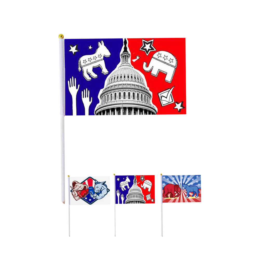 Custom Hand Held Stick Flags