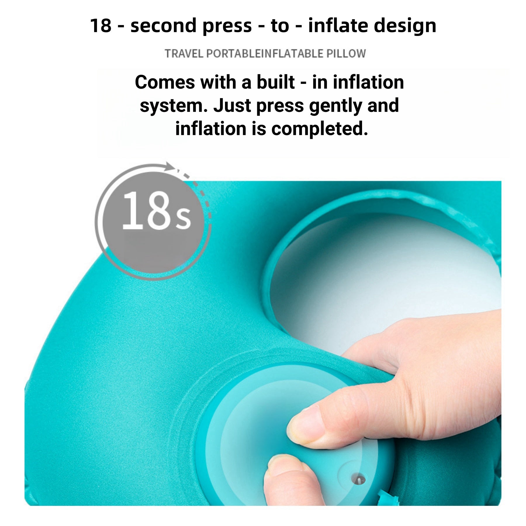 Portable Inflatable U - shaped Pillow