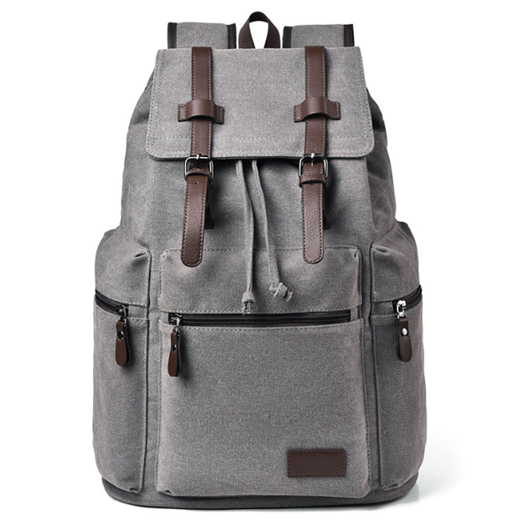 14" Canvas Multi Purpose Laptop Backpack Casual Travel Pack