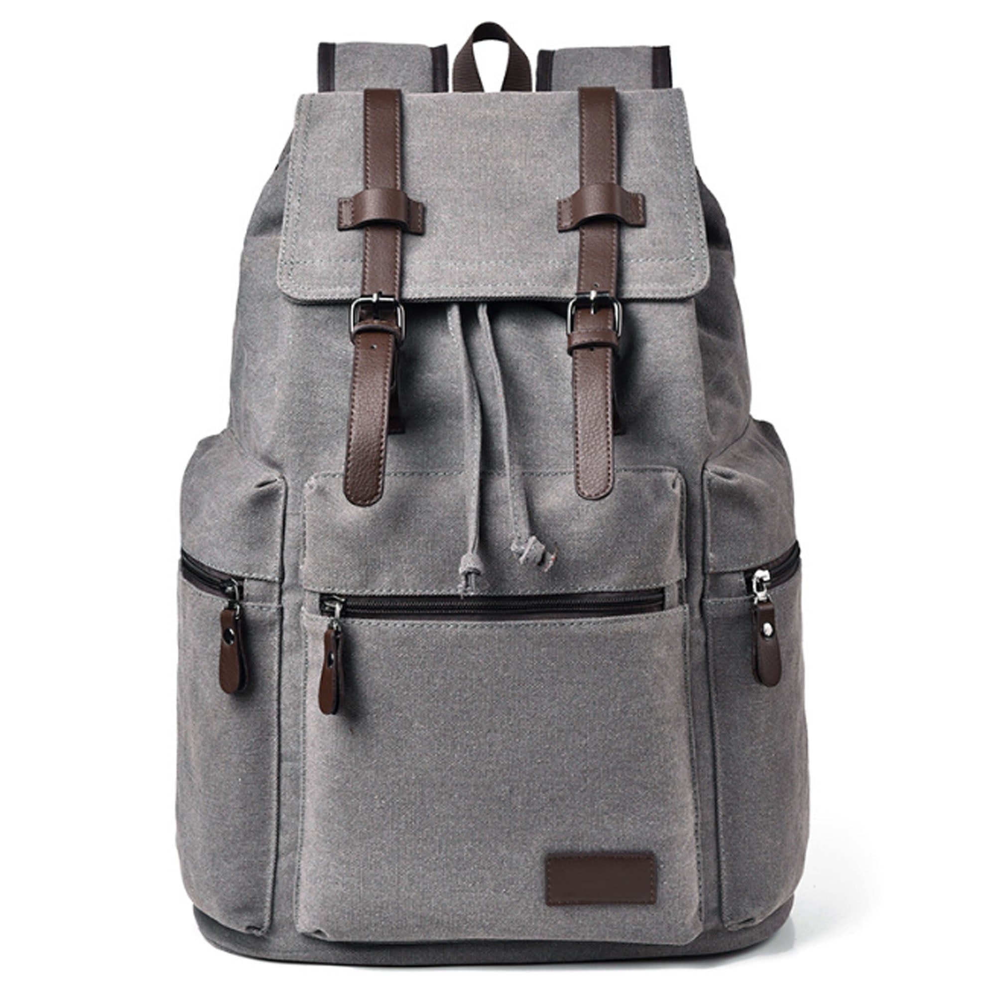 14" Canvas Multi Purpose Laptop Backpack Casual Travel Pack