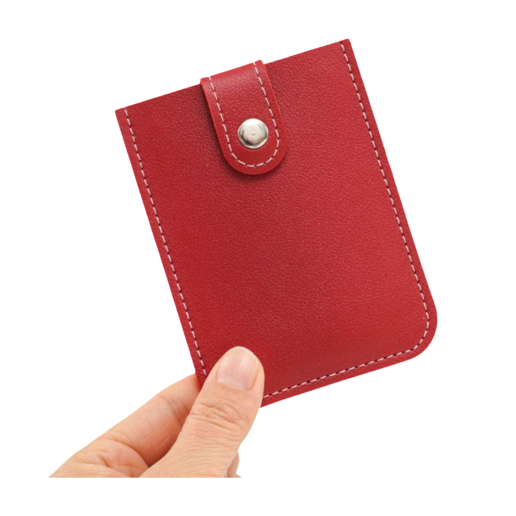 Faux Leather Pull Out Multi Slot Commute Card Holder
