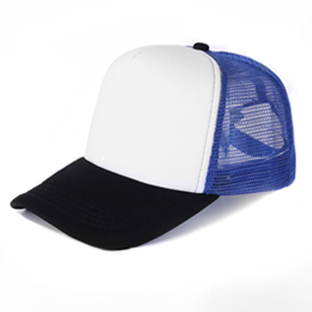 Trucker Mesh Caps w/ Sponge Visor & Plastic Snapback