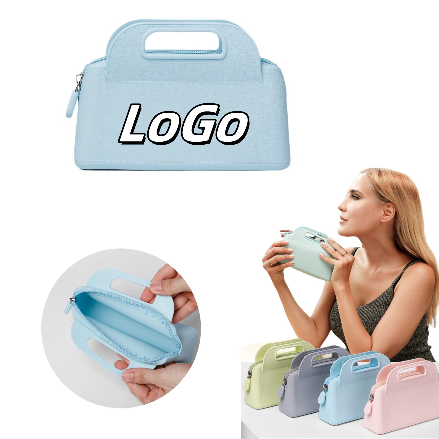 Portable Silicone Makeup Bag