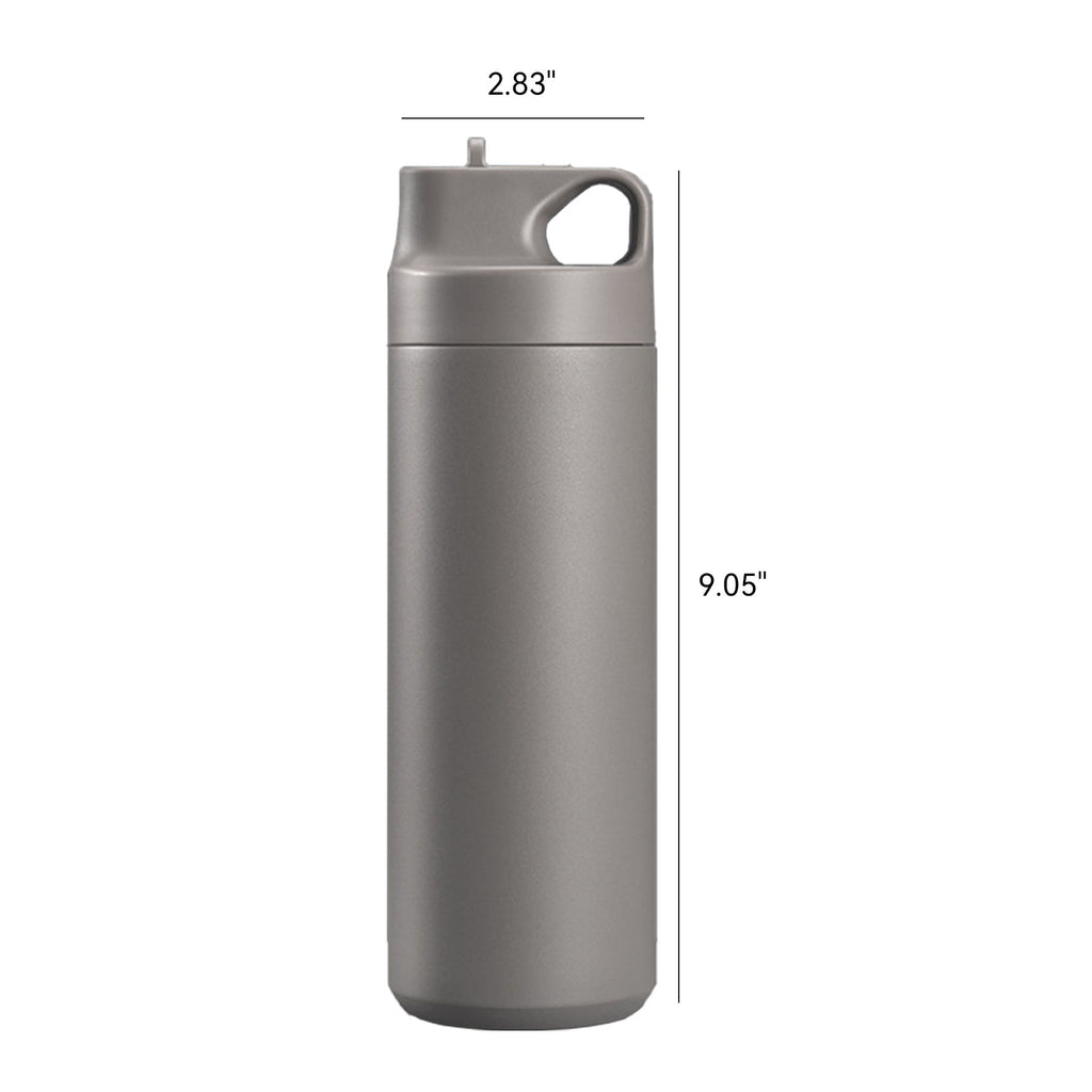 18 OZ Stainless Steel Insulated Water Bottle with Straw