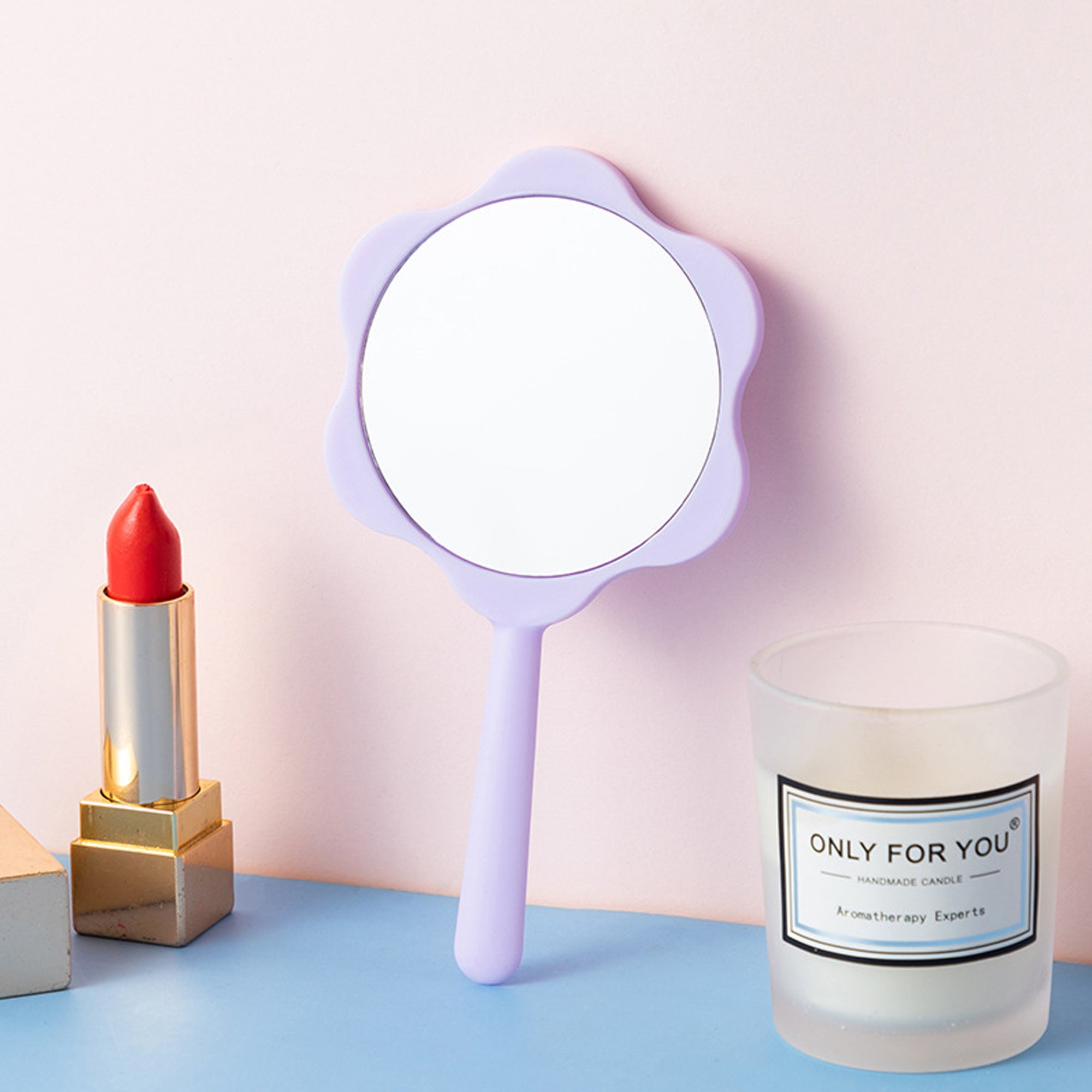 Cute Flower Handheld Mirror