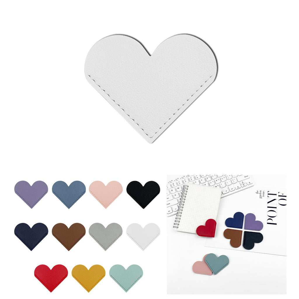 Leather Heart Bookmarks For Reading