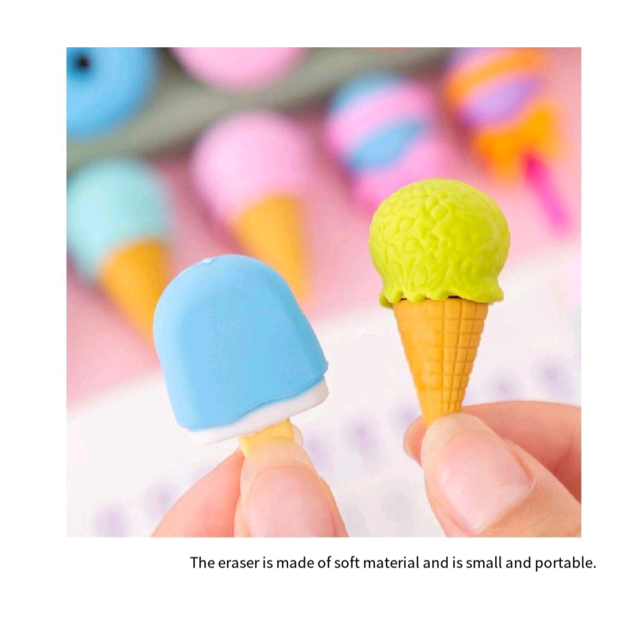 Student 4 Pieces Eraser Set