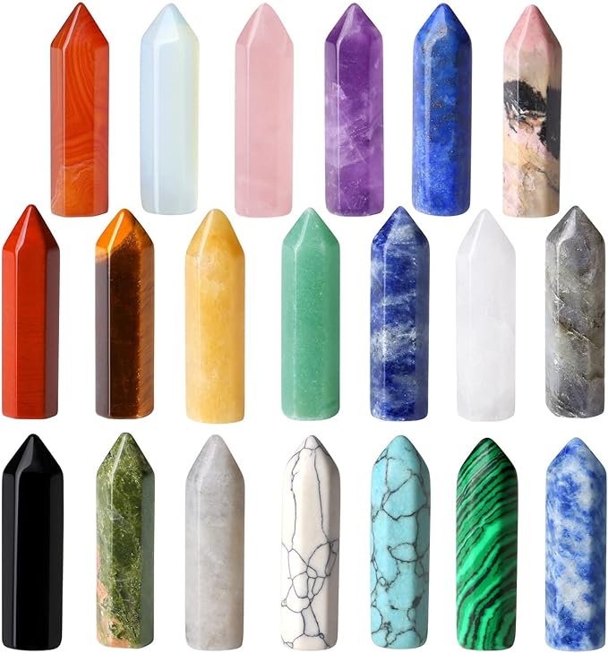 Natural Crystal Agate Yoga Power Stone 10Pcs Set