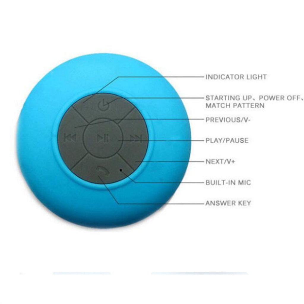 Big Suction Cup Waterproof Bluetooth Speaker