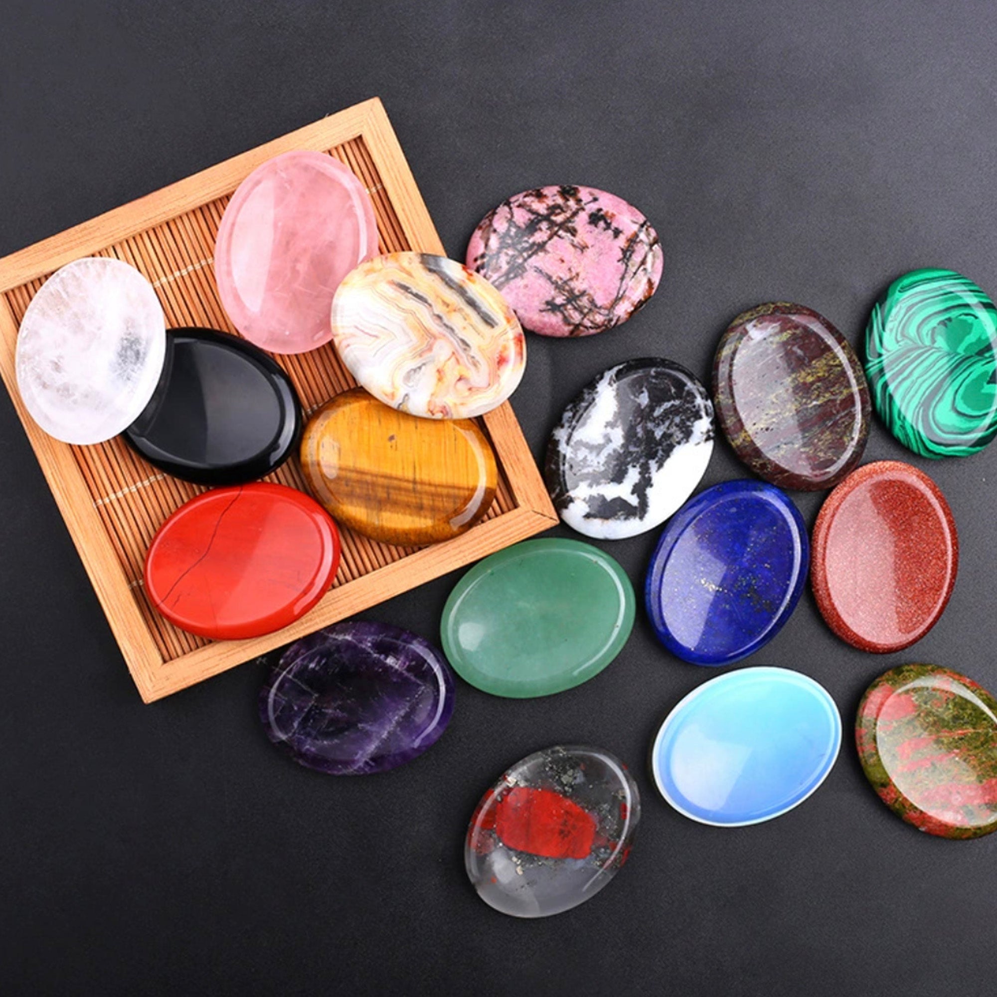 Thumb Worry Stone Crystal Anxiety Stress Relief Meditation