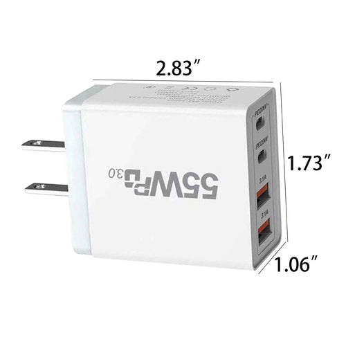 55W Multi-Port USB Charger