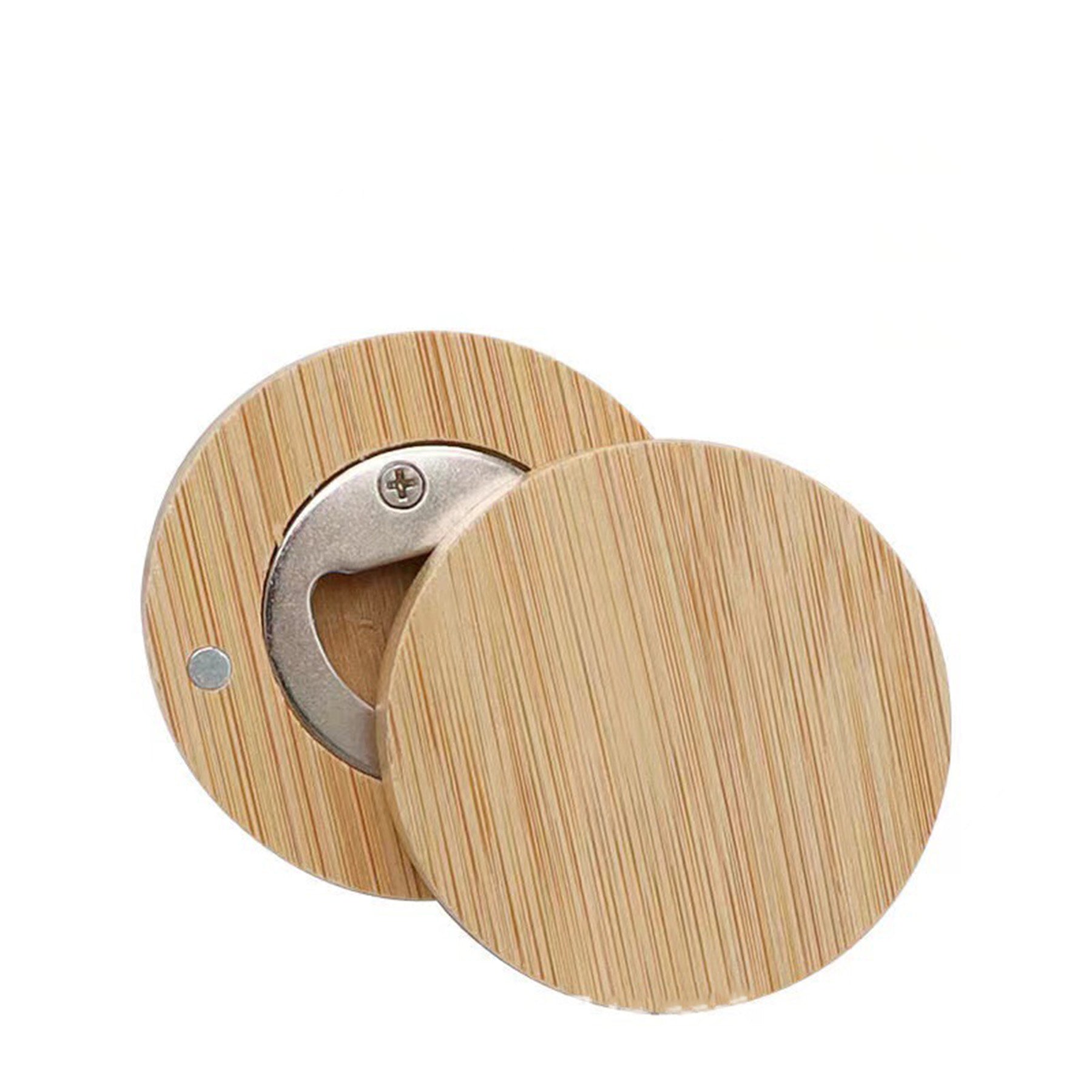 Wooden Round Beer Opener