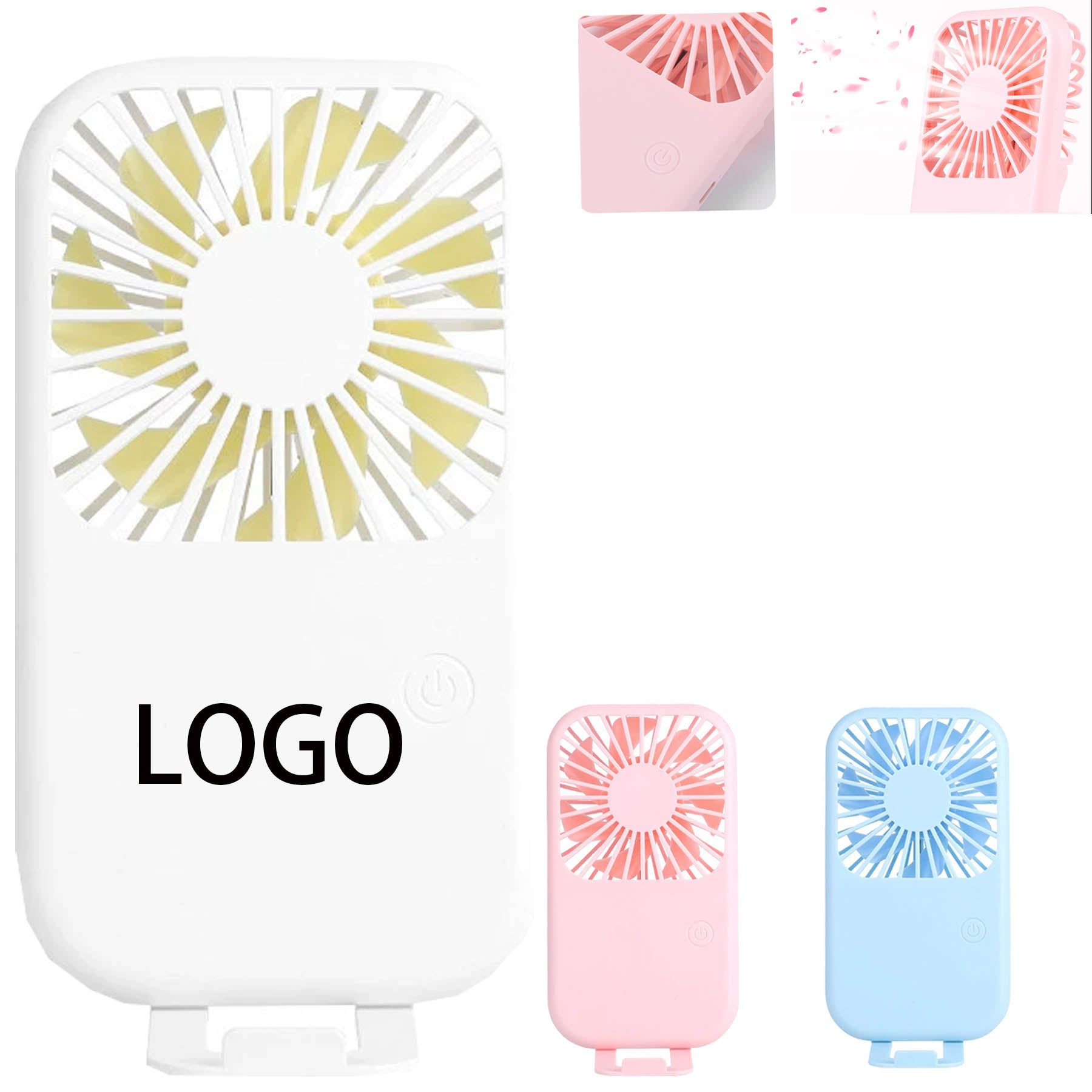Portable Handheld Fan with Phone Stand