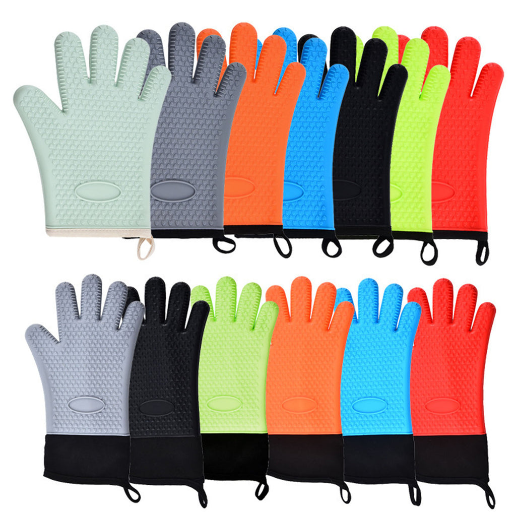 Ribbed Soft Silicone Oven Mitt