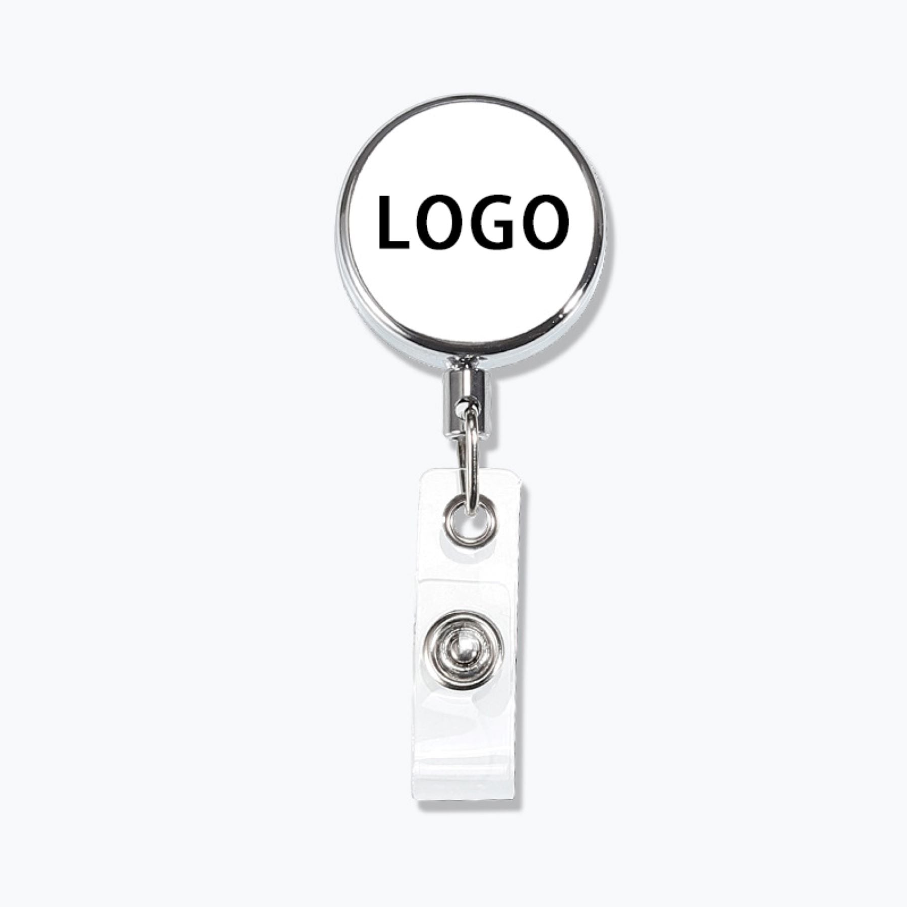 Metal Flat Retractable Badge Reel