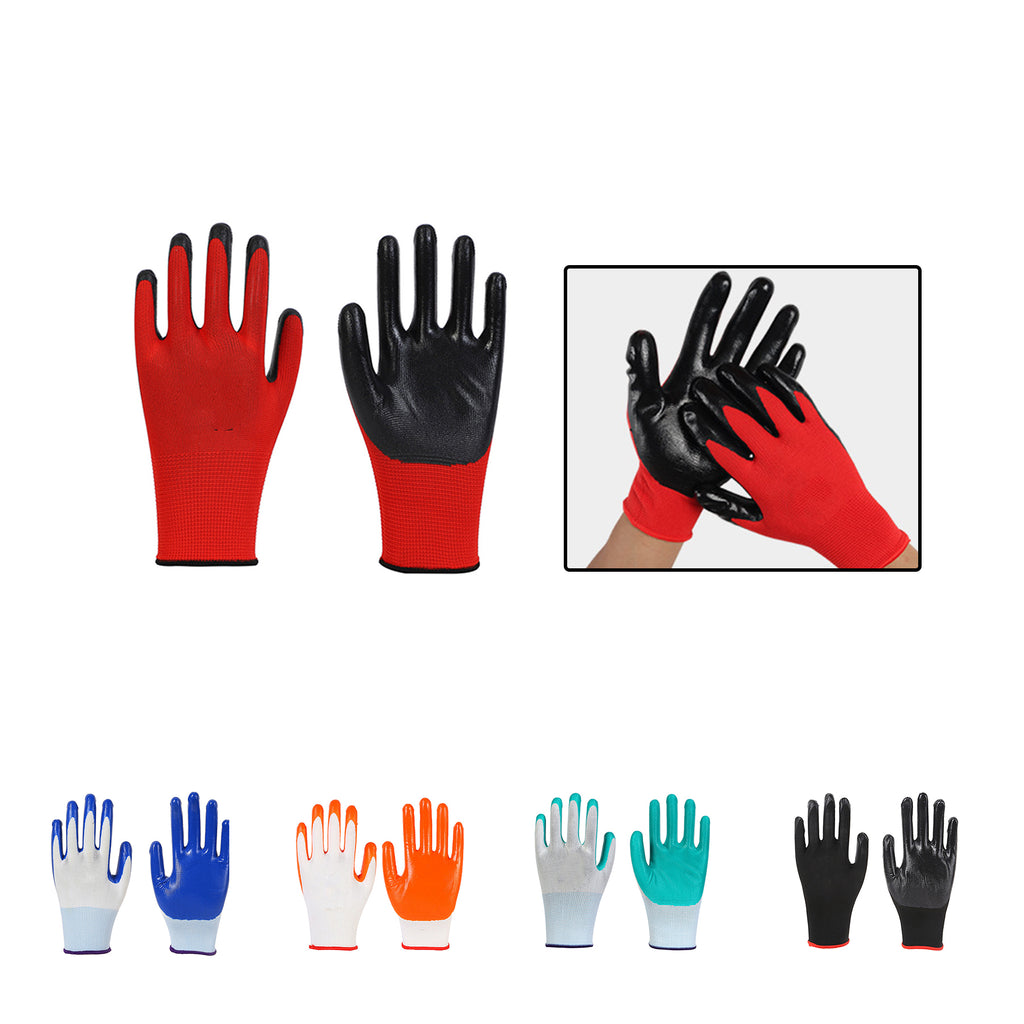 Nitrile Coated Gardening Work Gloves