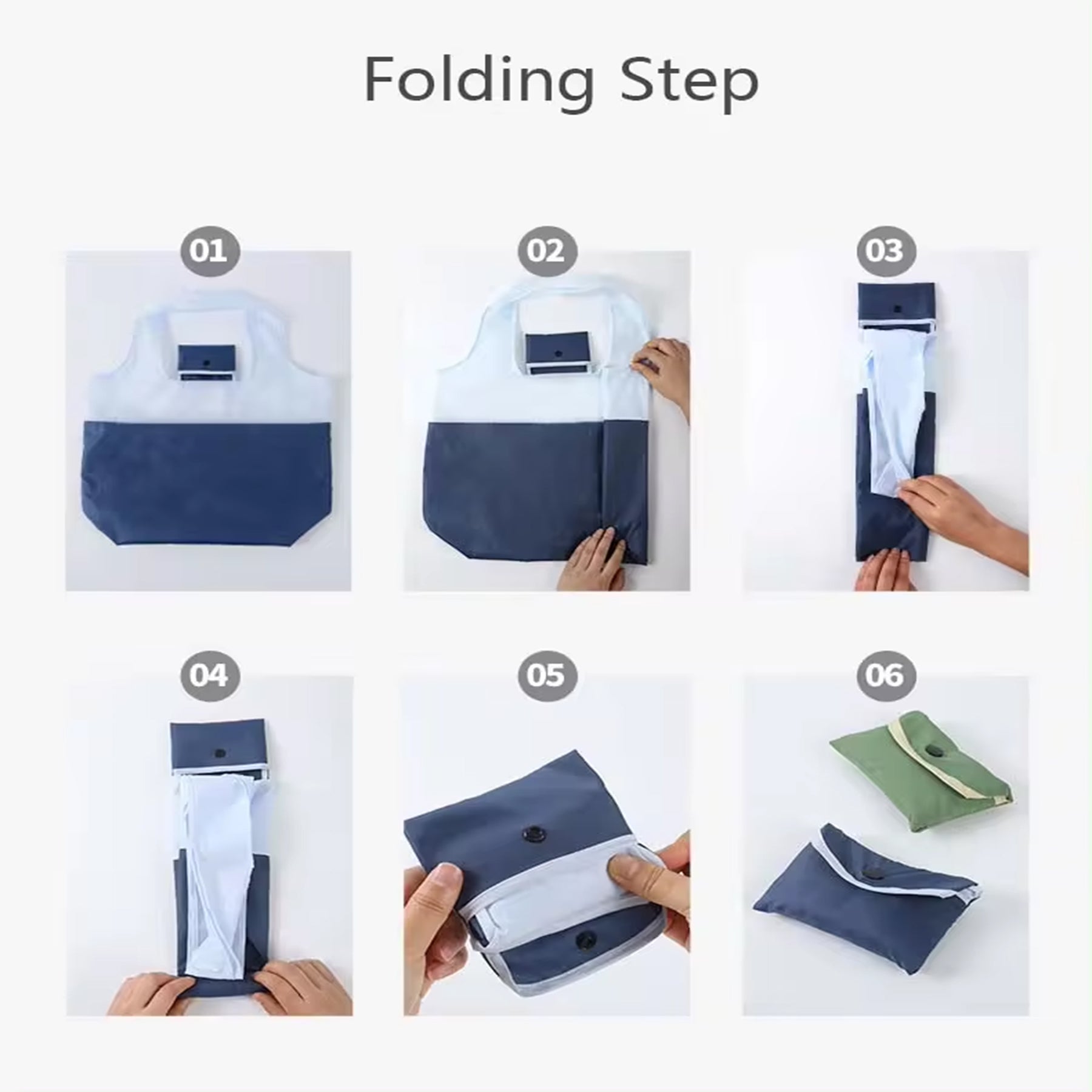 Rpet Reusable Folding Shopping Bag