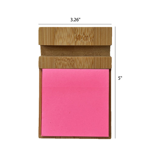 Bamboo Stand and Sticky Notes 2 in 1