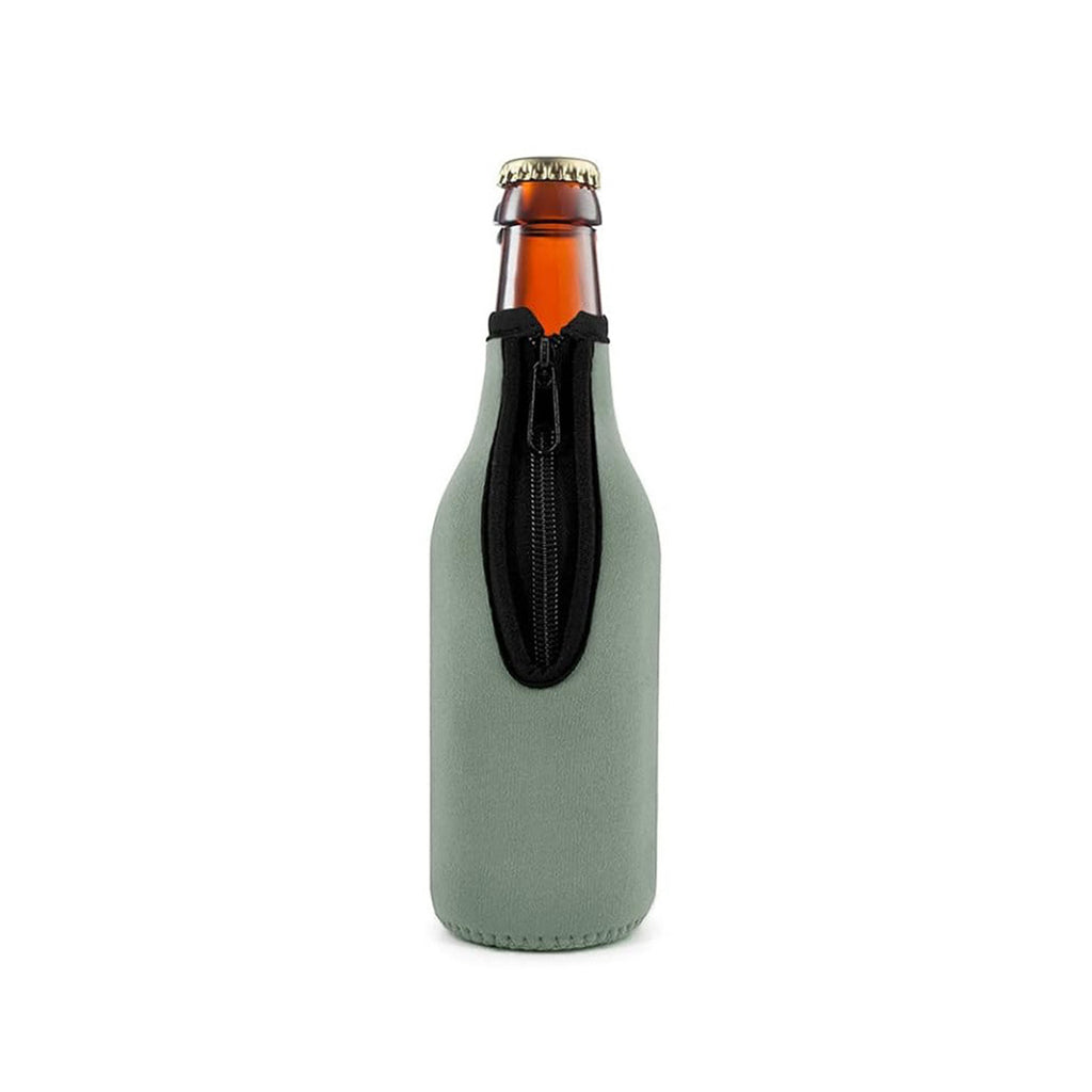Rubber Zippered Beer Bottle Warmer