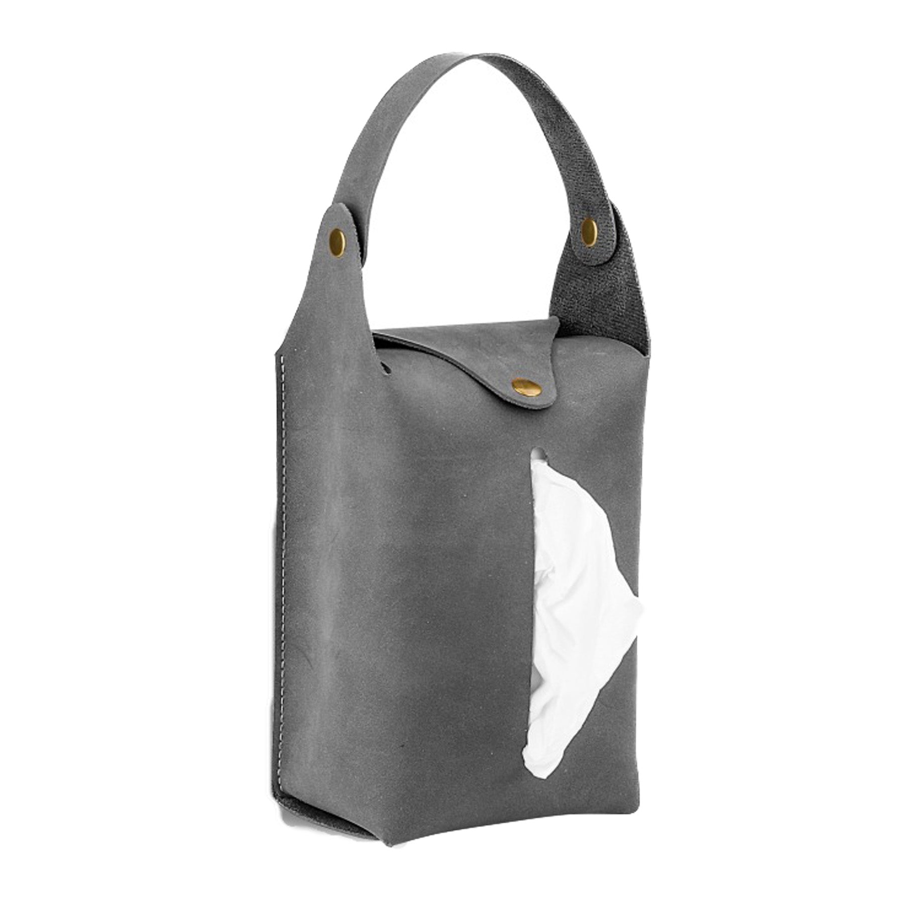 Hanging Leather Tissue Holder