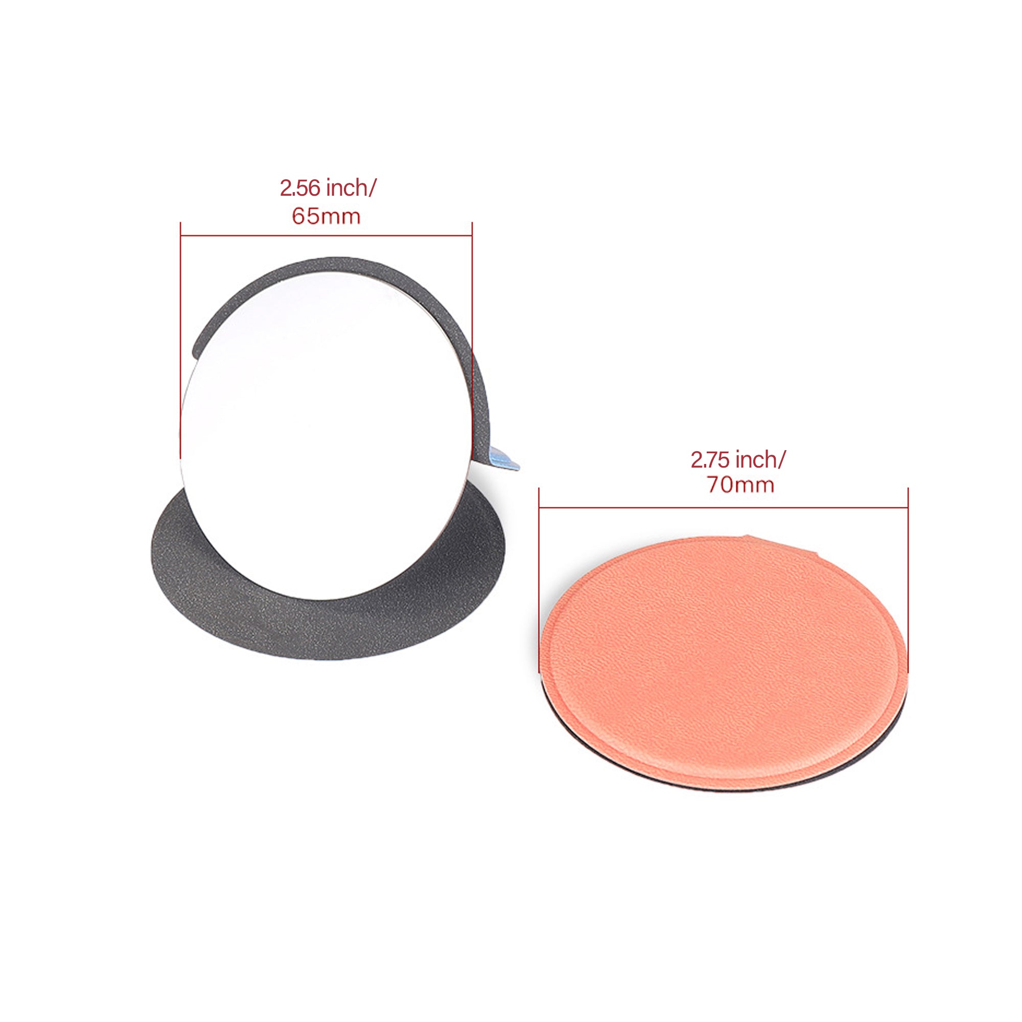Portable Pu Leather Makeup Mirror