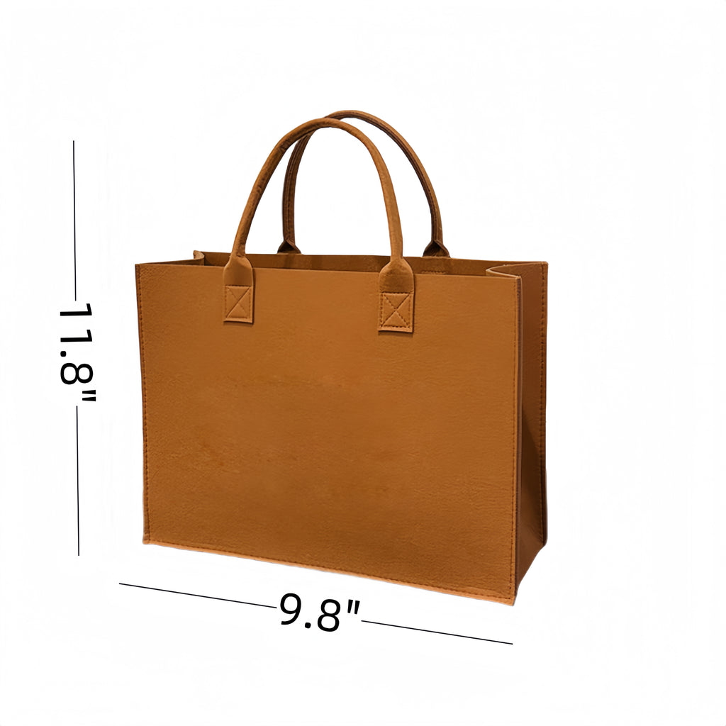 Three - Color Felt Tote Shopping Bags
