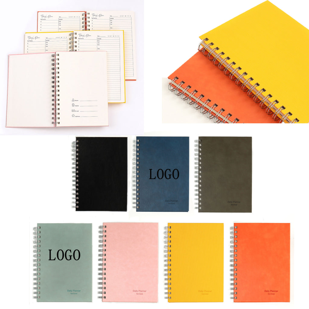 A5 Pu Leather Cover Spiral Notebook