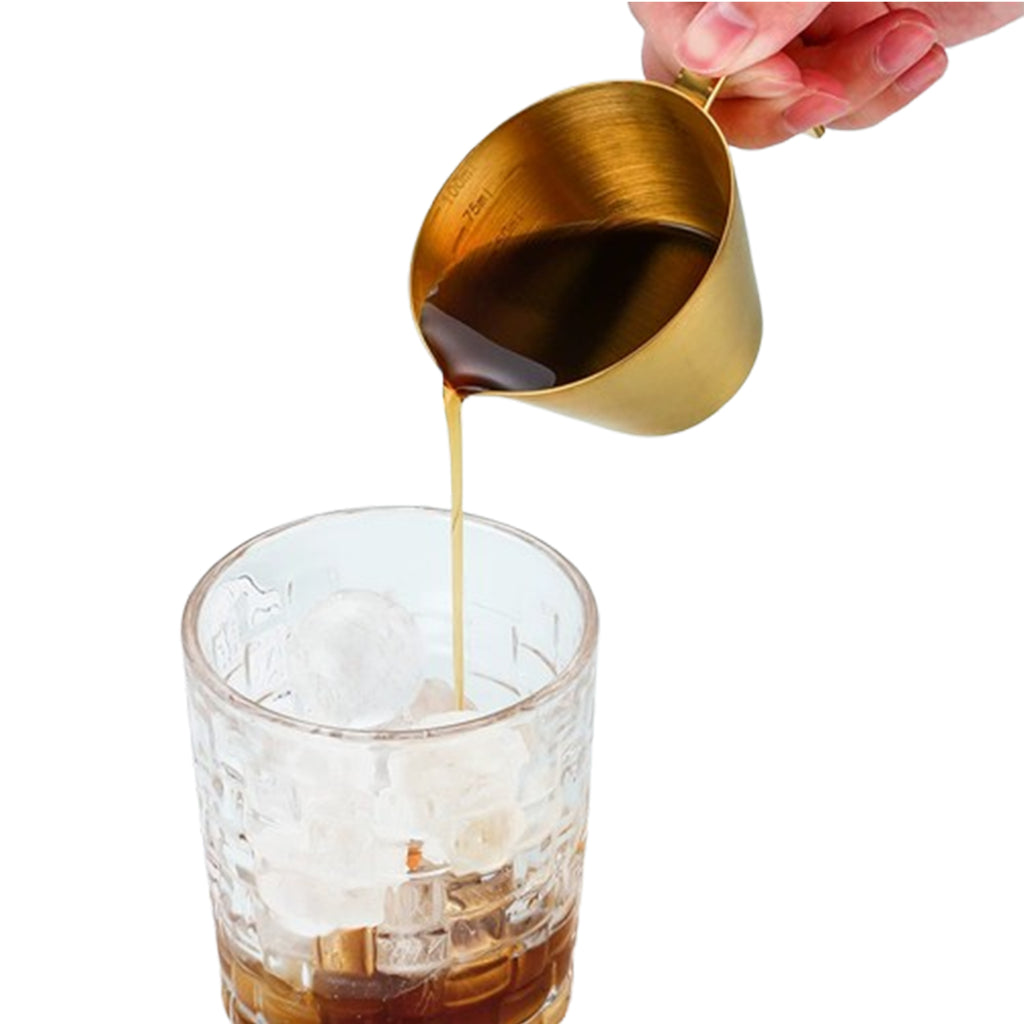 Stainless Steel Coffee Extraction Cup With Scale