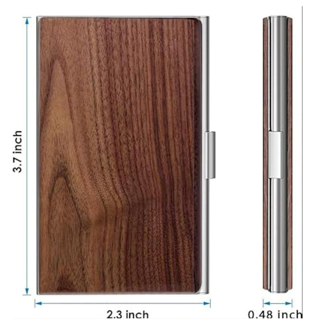 Walnut Wood Business Cards Case Holder