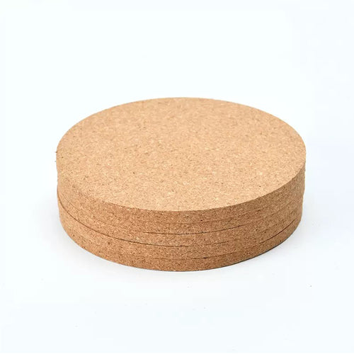 4" Practical Round Eco-friendly Cork Coaster