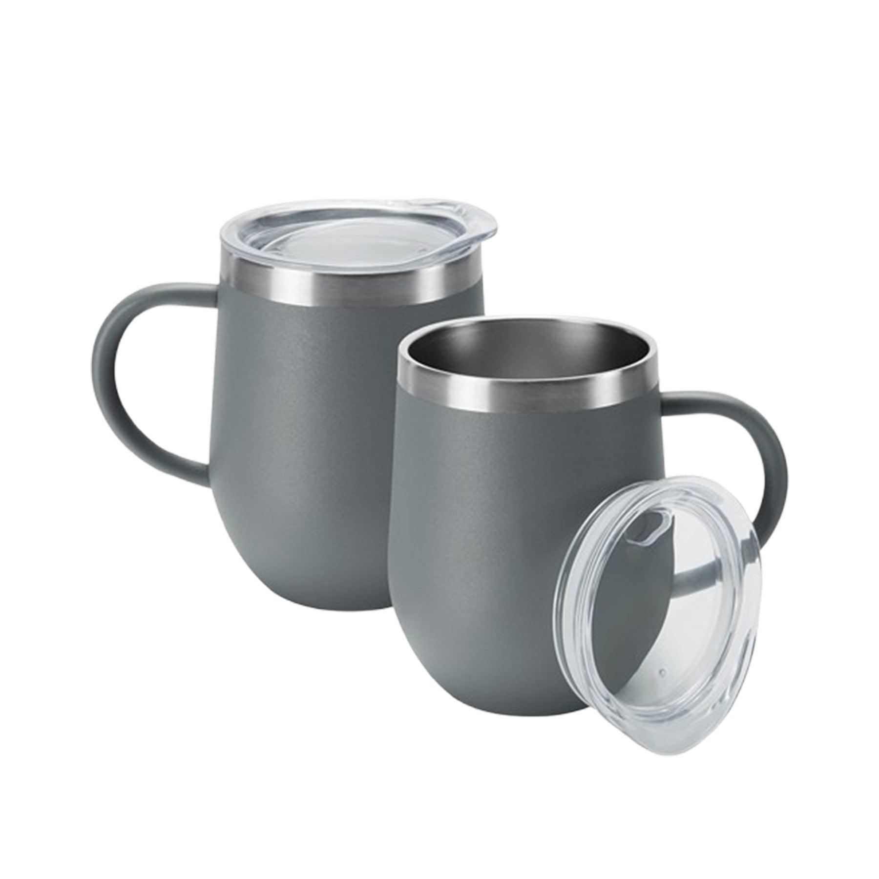 12 Oz Stainless Steel Eggshell Cup