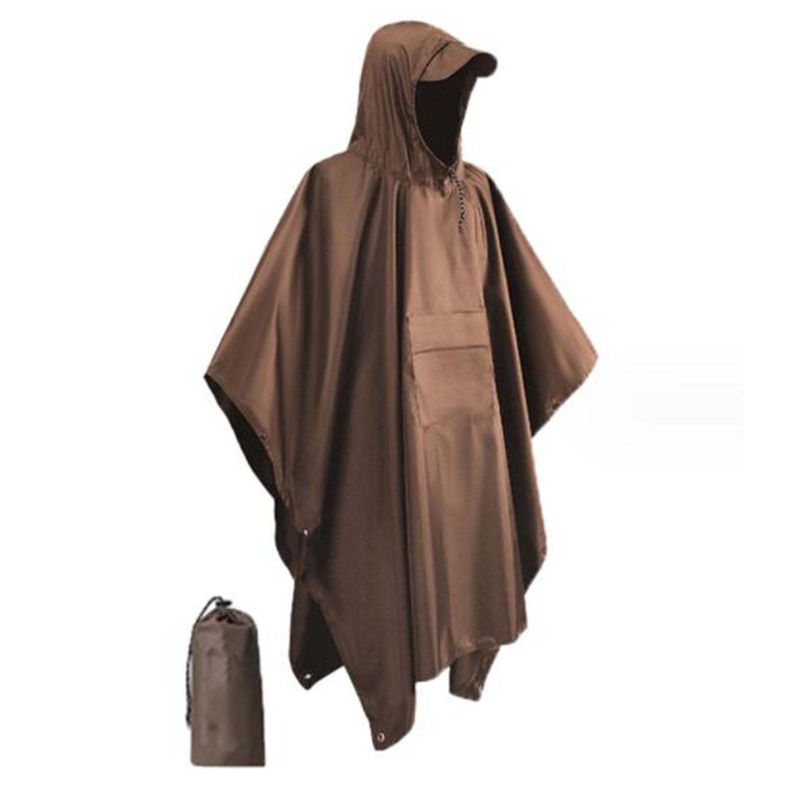 Rain Poncho 3-In-1 Hooded Raincoat