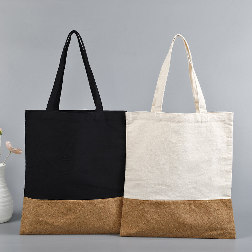 Cork Base Canvas Tote Bag