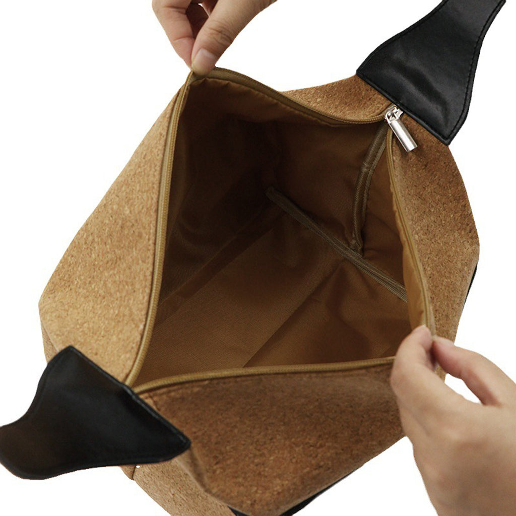 Wood Grain Hand-Held Lunch Bag