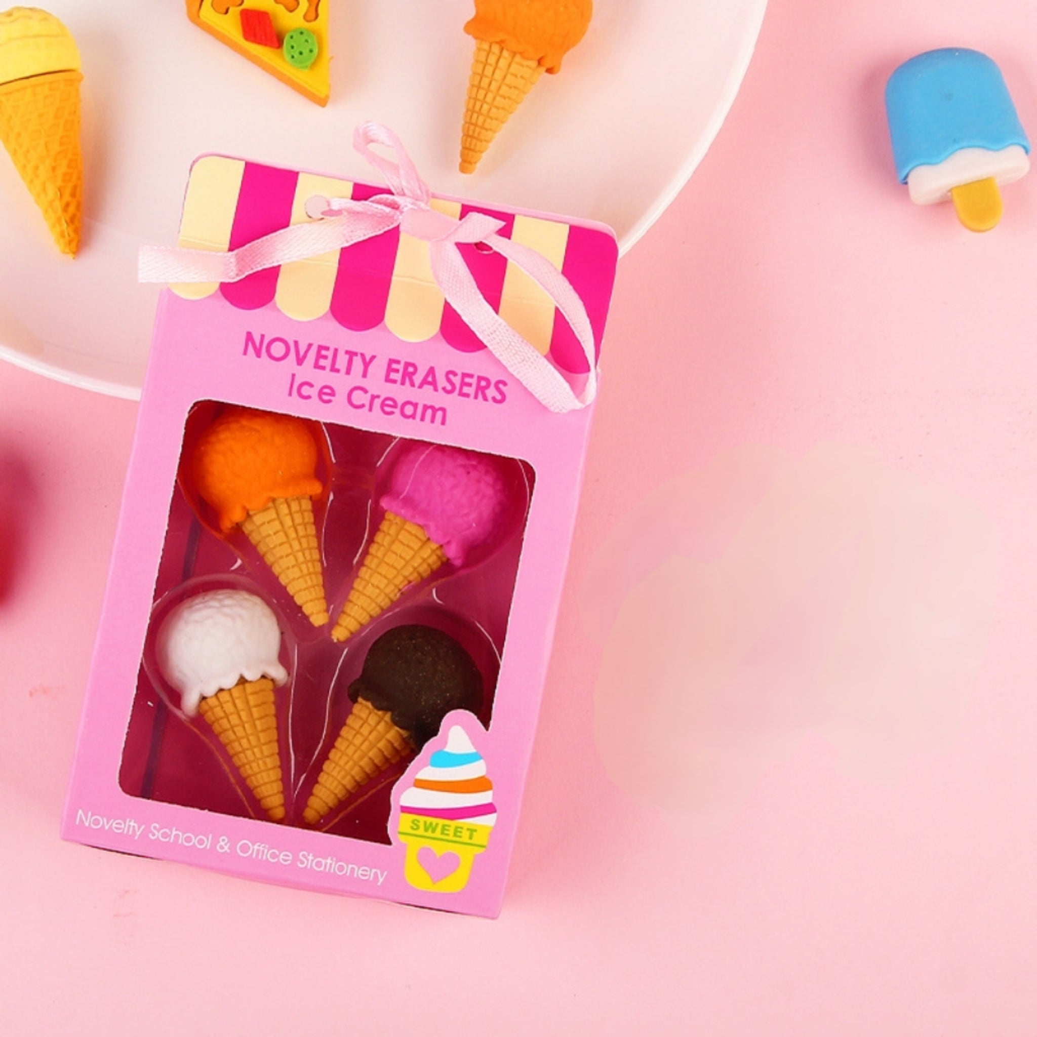 Dessert Themed Eraser Set